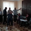 აქციის მონაწილეები მერის გადადგომას ითხოვენ